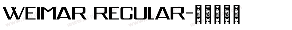 Weimar Regular字体转换